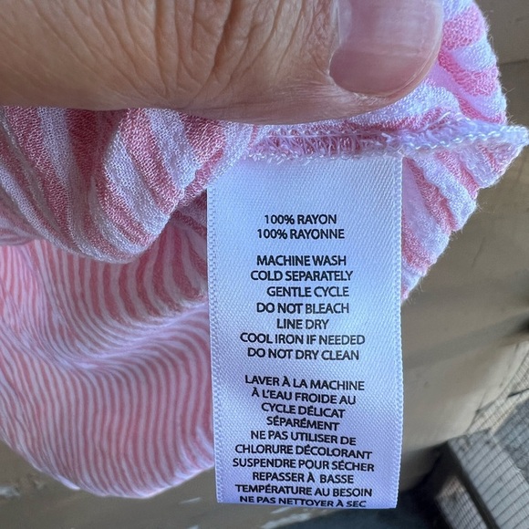 BeachLunchLounge Striped Tank Top - Size L - Summer Preppy Casual - Picture 4 of 5